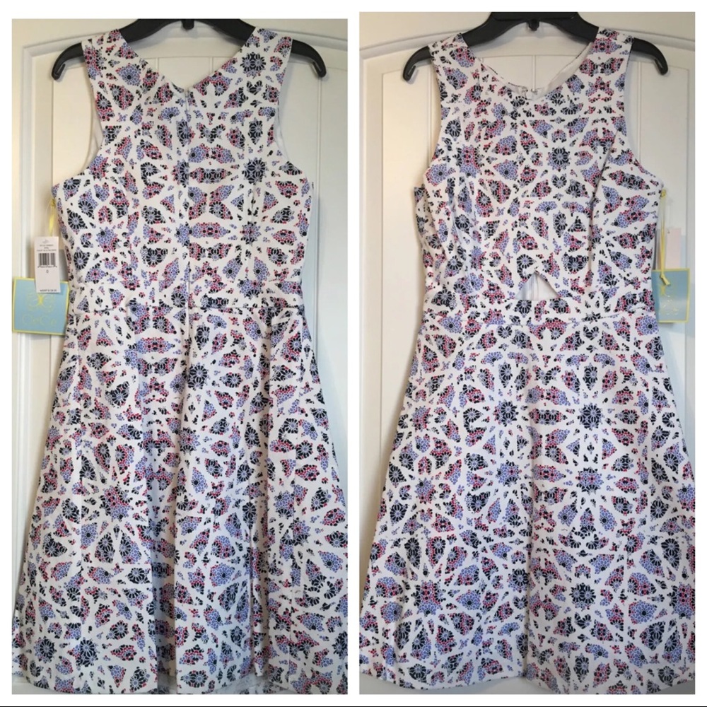 CeCe by Cynthia Steffe Eastyn Mosaic Dress XS 0 - Picture 5 of 7